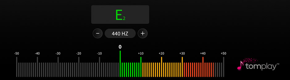 Free Online Tuner for Bass guitar