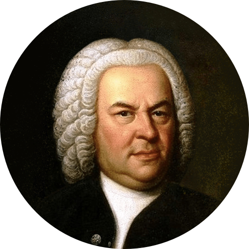 Musiknoten von Johann Sebastian Bach
