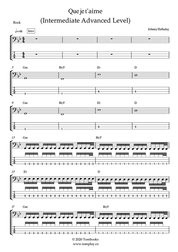 Toute La Musique Que J Aime Partition Pdf